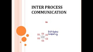 Inter Process Communication in Distributed Systems  in TELUGU [upl. by Hillari]