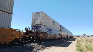 BNSF Intermodal on the Cajon subdivision Hesperia California thatcurveguy bnsfrailway [upl. by Dielle]