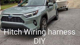 2019  2023 Toyota RAV4 hybrid wiring harness install diy and trailer hookup test [upl. by Ardelle]