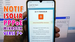 Tutorial Isolir Page PPPoE Belum Bayar Mikrotik ROS V7 [upl. by Mahgirb967]