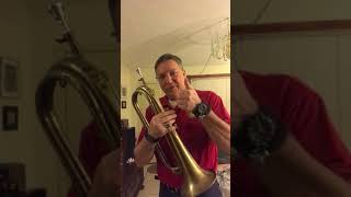 Bugle Call Taps on a vintage 1928 COUESNON Bass Bugle [upl. by Penoyer763]