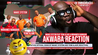 AFCON OFFICIAL SONG BY MAGIC SYSTEM AND YEMI ALADE  Akwaba Clip Officiel REACTION [upl. by Simah475]