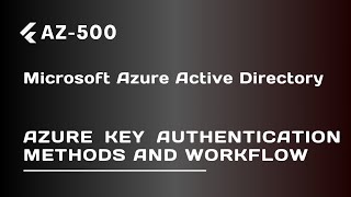 Azure Key Authentication Methods and Workflow  Lecture 60 [upl. by Pember]