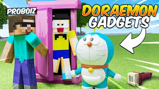 Minecraft But I Can Use DORAEMON GADGETS [upl. by Auqinaj]