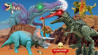 BATTLE FOR Dinosaur Mattel  Spinosaurus  Allosaurus  Gallimimus  Bajadasaurus [upl. by Valorie624]