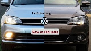 Comparison 2015 VW Jetta Facelift  New vs Old [upl. by Shalom]