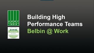 Building high performance teams  BELBIN  Work [upl. by Hancock105]