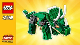 LEGO Triceratops 31058 from Creator Mighty Dinosaurs  Alternate Build  Instructions  SBB [upl. by Thor949]