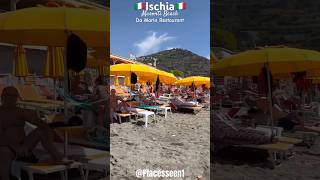 🇮🇹Maronti Beach Ischia da Mario​⁠​⁠PlacesSeen1 italywalkingtourischia ischischemicitaly [upl. by Nohsal]