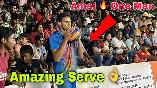 Amazing Serve Amal 🔥 Indian Army Vs Indian Airforce 💪 Set  1  Kalady Kerala Match [upl. by Layney416]