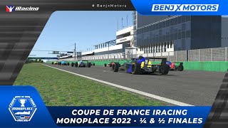 iRacing  Coupe de France iRacing Monoplace 2022  ¼ amp ½ Finales [upl. by Gnehp]