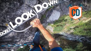 Chamonixs Most EXTREME Via Ferrata  Climbing Daily Ep1485 [upl. by Jamima]