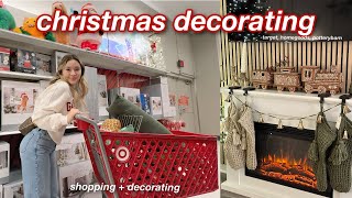 DECORATING MY HOUSE FOR CHRISTMAS  new couch viral xmas tree target runs [upl. by Anurag]