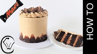 Scratch Chocolate Cake Mars Bar Condensed Milk Buttercream Chocolate Pudding Filling [upl. by Yebba]