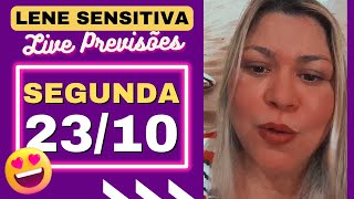 LENE SENSITIVA LIVE COM PREVISÕES SEGUNDA 231023 ❤️ [upl. by Calvin]