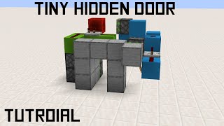 How to Build a Tiny Hidden Piston Door in Minecraft [upl. by Leiuqese]