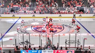 New York Rangers vs Florida Panthers 12292023 NHL 24 Gameplay [upl. by Angelina]