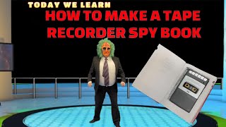 Tape Recorder Spy Book Tutorial [upl. by Kabob856]