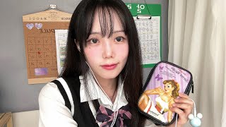 ASMR 추억의 훈녀생정 메이크업 해주기☆💄 학교 메이크업 롤플레이ㅣDoing Your Makeup In Class Roleplay [upl. by Mialliw]