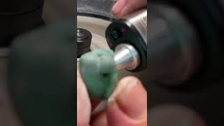 43 Carat Emerald Playing Pinball on Lapidary Machine Find Emeralds and Gemstones in North Carolina [upl. by Natanoj]