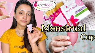 everteen MENSTRUAL CUP Review  Live🔴 Demo My Experience [upl. by Inat]