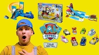 PAW PATROL TRUE METAL TOY REVIEW MIGHTY METEOR LAUNCH N HAUL amp MORE [upl. by Bach547]