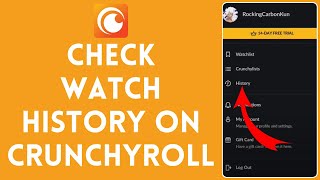 How to Check Watch History on Crunchyroll 2024  Crunchyroll Tutorial [upl. by Nnav328]