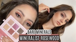 BARE MINERALS MINERALIST ROSEWOOD PALETTE REVIEW  TUTORIAL [upl. by Kendell]