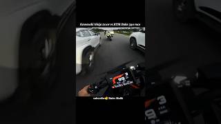 Kawasaki Ninja zx10r vs KTM Duke 390 race motovlog ytshorts shorts viralvideo [upl. by Adnole]