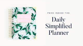 Peek Inside the 20242025 Daily Simplified Planner Simplified® by Emily Ley [upl. by Caddaric192]