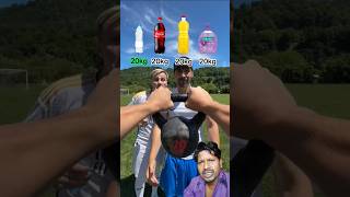 🅰️🧪20 KG KETTLEBELL CHALLENG💪challenge funny viralvideo shortvideos family [upl. by Nnaarat]