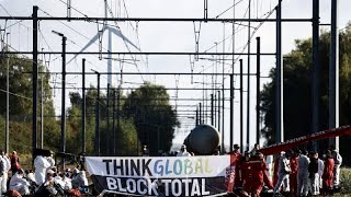 Protesters block two TotalEnergies facilities in Belgium [upl. by Barth]