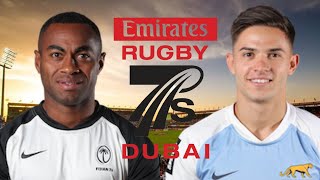 FIJI 7s vs ARGENTINA 7s Dubai 7s SEMI FINAL 2024 Live Commentary [upl. by Notyal]