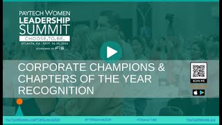 PayTech Women 2024 Corporate Champions and Chapters of the Year [upl. by Tisha]