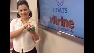 Sapatinho Melancia em Tricô com Jaqueline Santos  Vitrine do artesanato na TV [upl. by Saile]