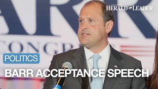 Lexington Republican Congressman Andy Barr acceptance speech [upl. by Oringas]