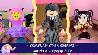 Kompilasi Paper DIY Roblox  Goduplo TV [upl. by Eetnom609]