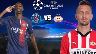 PSG vs Eindhoven 11 UEFA Champions League 20242025 [upl. by Barling]