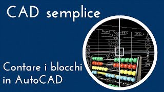 contare i blocchi in AutoCAD [upl. by Atiruam]