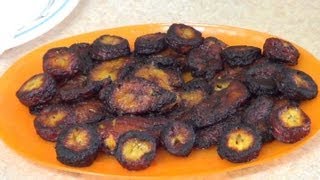 Sweet Fried Plantains Bananas Maduros Fritos Recipe  How to cook [upl. by Landri]