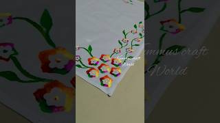 amazing😱vegetable printing on kerchief😍vegetables kerchiefs youtubeshortsladiesfinger [upl. by Ellehcyt924]