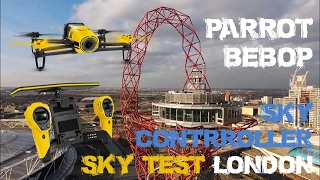 Parrot Bebop Drone Review  Sky controller Hack Test London [upl. by Nnaaihtnyc]