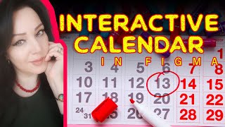 How to create interactive Calendar in Figma [upl. by Atileda110]