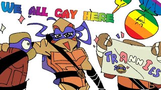 We all gay here  TMNT comic dub [upl. by Initirb]