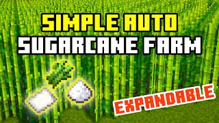 The BEST Sugarcane Farm In Minecraft  Minecraft Bedrock Tutorials [upl. by Tedmund]