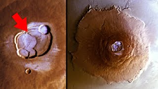 Frost on Mars Biggest Volcano ESAs Mars Express Strikes Ice on Olympus Mons [upl. by Eglantine]