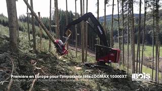 Première en Europe pour l’imposante tête Log max 10000 XT sur abatteuse Timberpro TL 735D [upl. by Cordey]