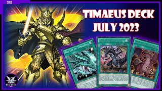 Timaeus the Knight of Destiny Deck Profile Gameplay And Deck List July 2023  Yugioh Duel Links [upl. by Ninel]