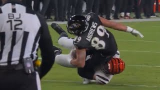 Mark Andrews Suffers Ankle Injury vs Bengals [upl. by Eixor]