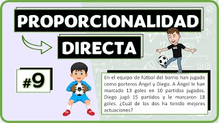 Ejercicio 9 Proporcionalidad DIRECTA ✅ [upl. by Nauqram833]